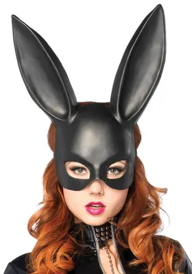 Маска кролика Leg Avenue Masquerade Rabbit Mask, чорна, One Size