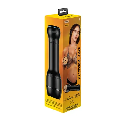 Мастурбатор-ротик Kiiroo FeelVictoria Mouth з насадкою PowerBlow Combo Set