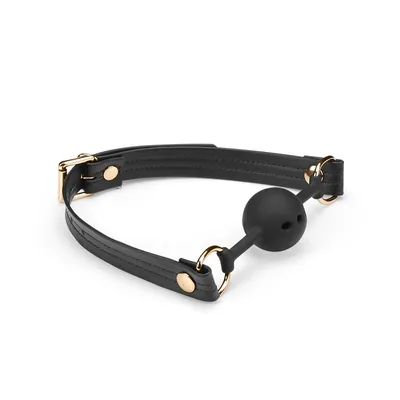 Кляп-куля Liebe Seele Black Organosilicon Ball Gag