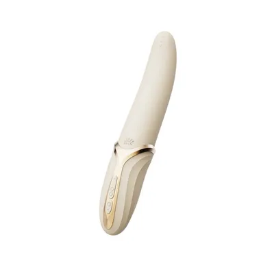Вібратор Zalo – EVE Ivory White, вібрація + ротація, підігрів до 39 °C