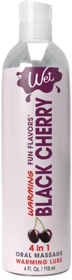 Лубрикант на водній основі Wet Warming Black Cherry 4 in 1, без цукру (118 мл)