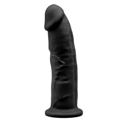 Фалоімітатор SilexD Oscar Black (MODEL 2 size 9in), двошаровий, діаметр 5,4 см