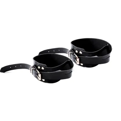 Наручники Art of Sex - Man Handcuffs Speedway XS-M, чорні, натуральна шкіра