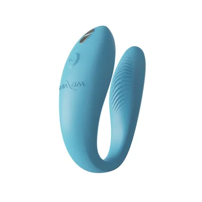 Смарт-вібратор для пар We-Vibe Sync GO Turquoise, з тревел-кейсом