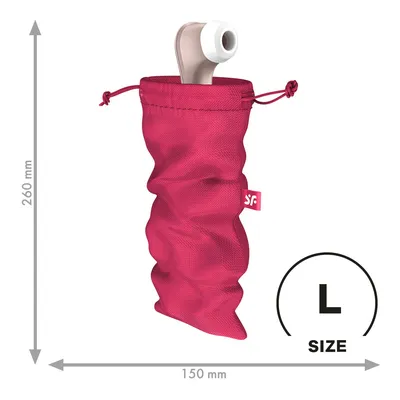 Мішечок для секс-іграшок Satisfyer Treasure Bag L, темно-рожевий