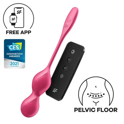 Вагінальні смарт-кульки з вібрацією Satisfyer Love Birds 2, пульт ДУ, 86 г