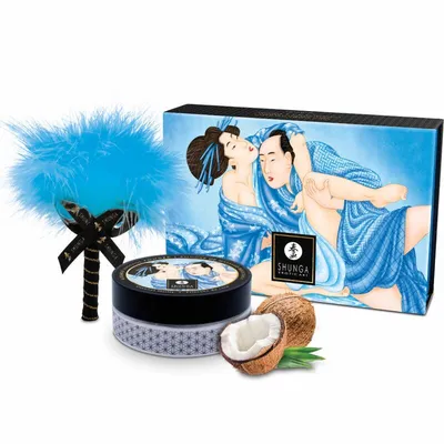 Пудра для оральних пестощів Shunga Body Powder Coconut Thrills, 75 г, аромат кокоса
