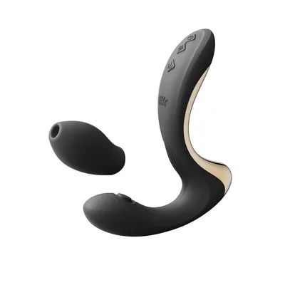 Вібратор-пульсатор Zalo Talis G-Spot PulseWave Vibrator Obsidian Black з вакуумною насадкою