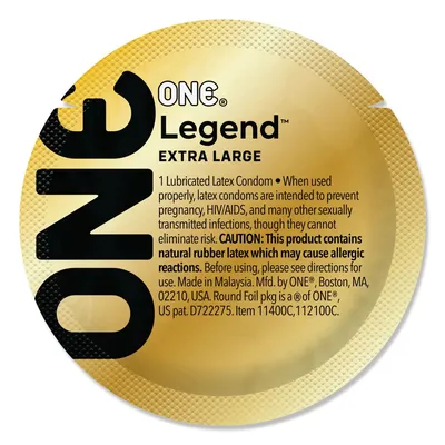 Презерватив ONE Legend XL, 1 шт, збільшений розмір із розширенням біля головки