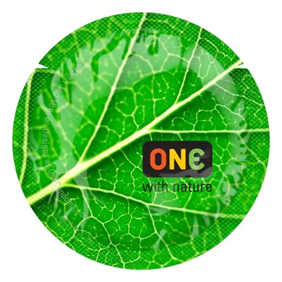 Презерватив ONE Color Sensations ONE with nature, 1 шт, зелений