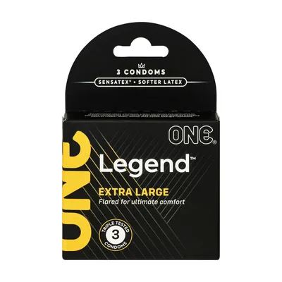 Презервативи ONE Legend XL, 3 шт, збільшений розмір (США)