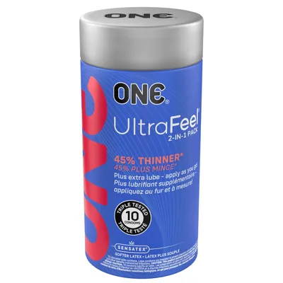 Презервативи ONE UltraFeel ультратонкі з додатковою змазкою, 10 шт, США