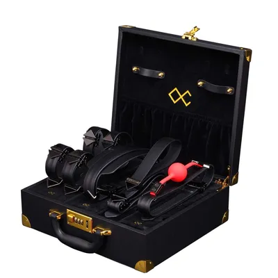 БДСМ-набір LOCKINK Moonlight Treasure Chest, натуральна шкіра