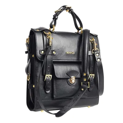 Сумка-трансформер для секс-іграшок LOCKINK Detachable JK Bag, чорна, ПВХ