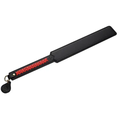 Паддл LOCKINK SEVANDA Braided-handle Spanking Paddle, чорно-червоний