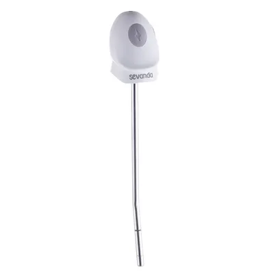 Уретральний зонд LOCKINK SEVANDA Vibrating & E-stim Metal Urethral Sounding White