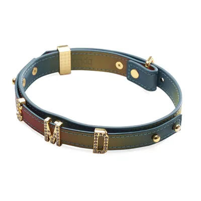 Нашийник LOCKINK Multi-color DIY Alphabet Collar, мультиколір, штучна шкіра