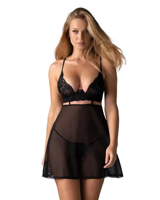 Бебі-дол Obsessive Nutris babydoll & thong, XS/S