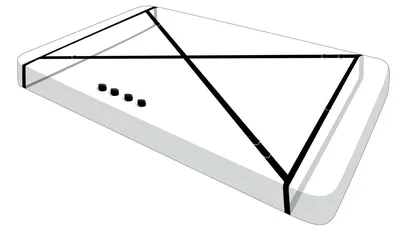 Розтяжка на ліжко Master Series Interlace Bed Restraint Set