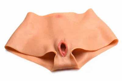 Накладна силіконова вагіна Master Series Silicone Vagina + Butt Panties, розмір Small