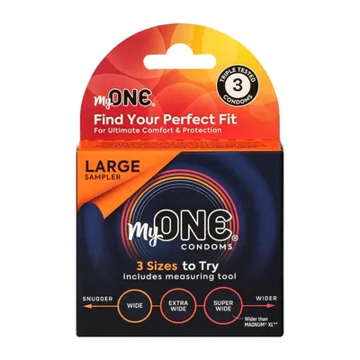 Презервативи MyONE Large Sampler, 3 шт, ONE (США)