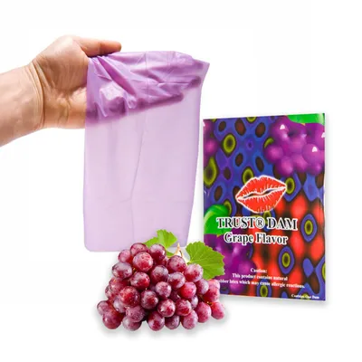Латексна серветка ONE Latex Dental Dams Grape, 1 шт