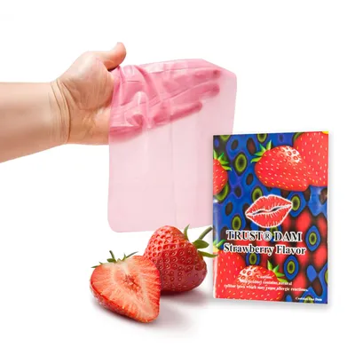 Латексна серветка ONE Dental Dams Strawberry, 1 шт