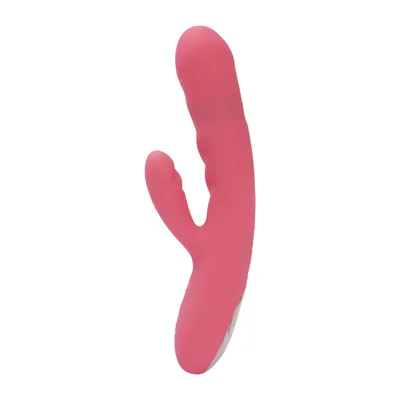 Вібратор-кролик Svakom Avery Strawberry Pink з поступальними рухами стовбура