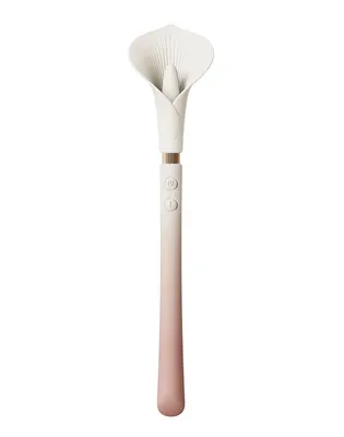 Вібромасажер Zalo – Calla Blossom Pink, двосторонній, 2 мотори