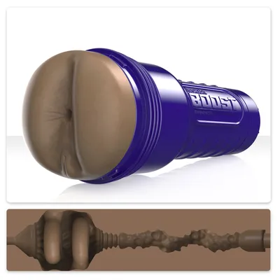 Мастурбатор-попка Fleshlight Boost Blast Female Light Medium Flesh, кільця Turbo Tech