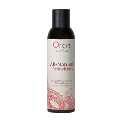 Лубрикант на водній основі Orgie All Natural Strawberry, 150 мл, зі смаком і ароматом полуниці