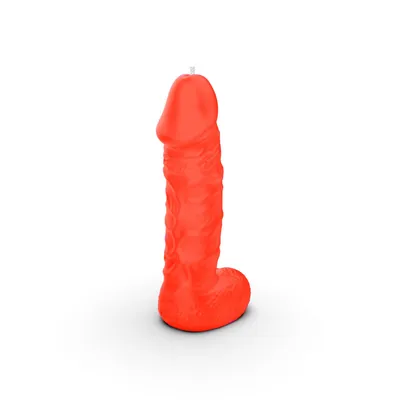 Свічка у вигляді члена Чистий Кайф MEDIUM Orange, 15 см