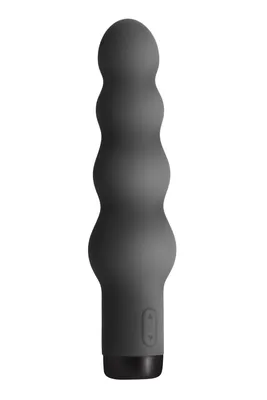 Вібратор S Pleasures Bullets Obsidian, чорний, у вигляді ряду кульок, 10 режимів