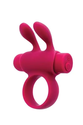 Ерекційне віброкільце S Pleasures Premium Rabbit Ring рожеве, зі знімною вібропулею