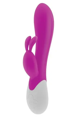 Вібратор-кролик S Pleasures Premium Corabi Rabbit, рожевий, з функцією нагрівання