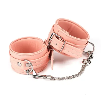 Поножі Liebe Seele Dark Candy Pink Ankle Cuffs зі знімним ланцюжком
