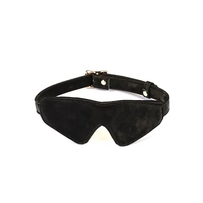 Маска на очі Liebe Seele Boudoir Amor Blindfold Black, оксамитова, чорна
