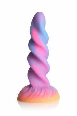 Фентезійний фалоімітатор Creature Cocks Glow-in-the-Dark Unicorn Dildo, 20,6 см