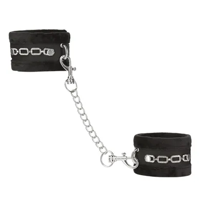 Наручники Punishment Crystal Detail Handcuffs Black зі знімним ланцюжком
