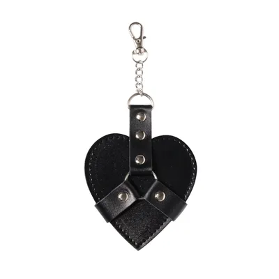 Брелок на карабіні Art of Sex Chained Heart, чорний