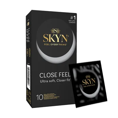 Презервативи безлатексні SKYN Close Feel, 10 шт, щільна посадка
