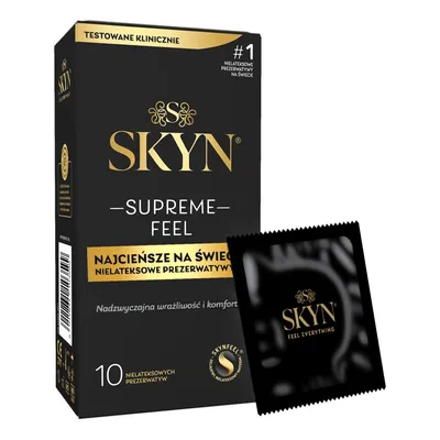 Презервативи безлатексні SKYN Supreme Feel, 10 шт, 0,035 мм