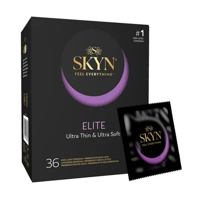 Безлатексні презервативи SKYN Elite, 36 шт, ультратонкі