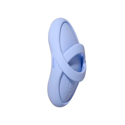 Смарт-вібратор для клітора Svakom Echo 2 Sky Blue, підігрів до 38 °C, насадка на палець