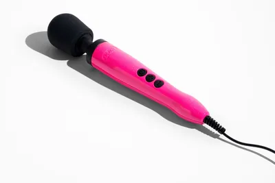 Вібромасажер Doxy Die Cast Massager Hot Pink, живлення 220В, металевий корпус