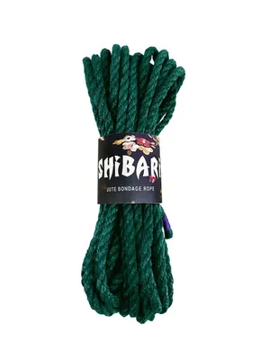 Джутова мотузка для шибарі Feral Feelings Shibari Rope, 8 м, зелена