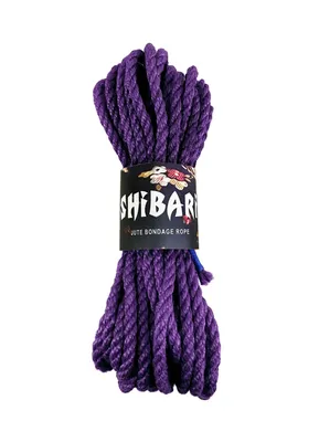 Джутова мотузка для шибарі Feral Feelings Shibari Rope, 8 м, бузкова