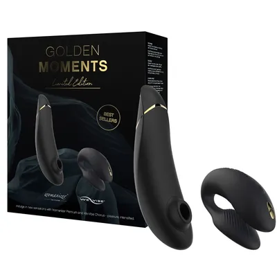 Подарунковий набір Golden Moments: Womanizer Premium та We-Vibe Chorus Black