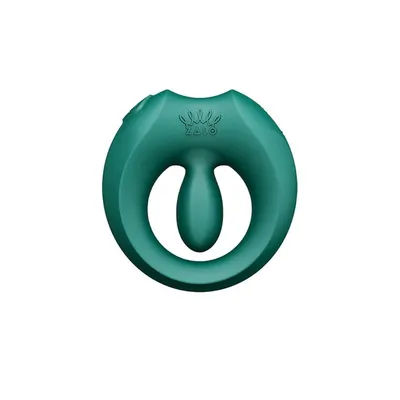 Ерекційне смарт-віброкільце Zalo Apis Turquoise Green, зарядний кейс, до 4 годин роботи