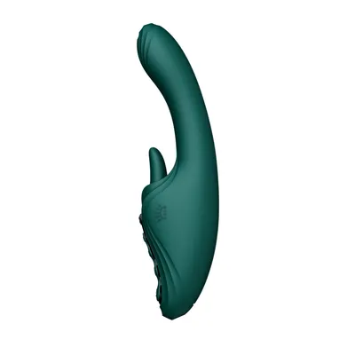 Смарт-вібратор Zalo Ares Turquoise Green з підігрівом, 3 мотори, стимуляція точки G